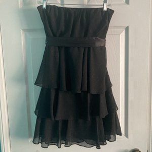 Wishes Wishes Wishes Strapless Black Dress, Size Small